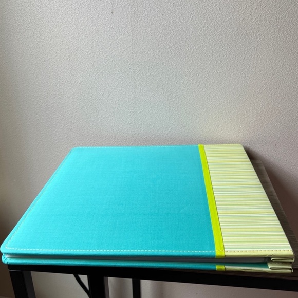 New Old Stock Creating Keepsakes 12x12 Teal Green Stripe Scrapbook Album 15 Pg - Picture 5 of 14